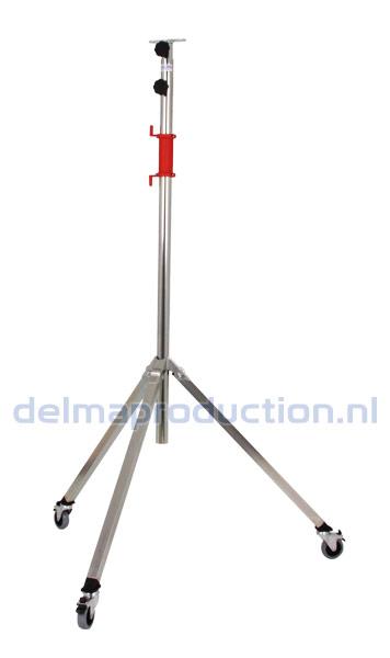 Tripod worklight stand 2-part, mobile, quick release long strip 