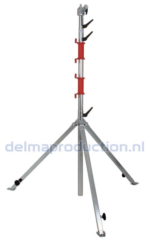 Tripod worklight stand 4-part, adjustable undercarriage, for OPUS worklights