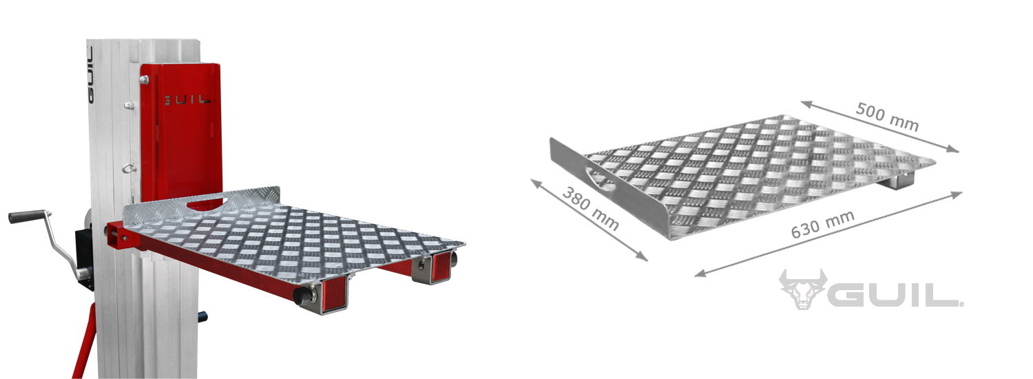 Aluminium platform lang TORO A, B, C en D (2)