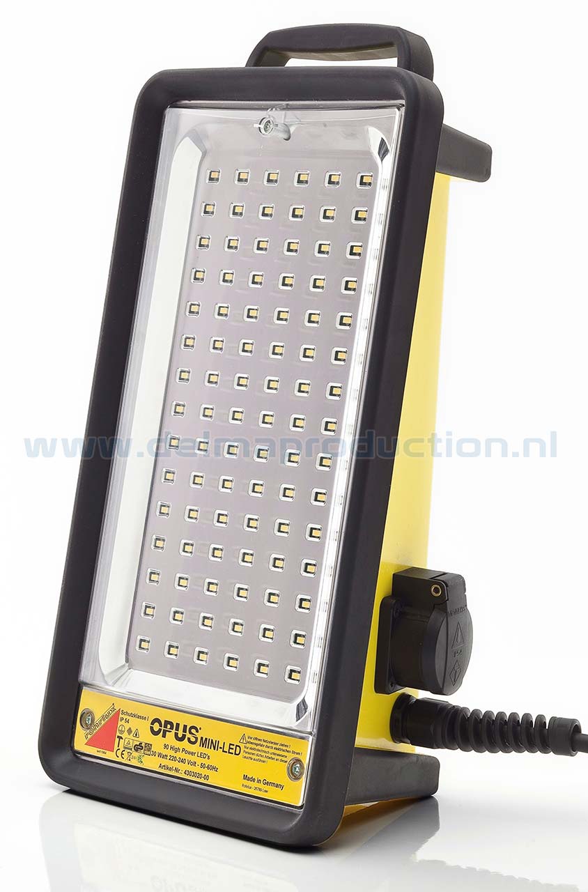 OPUS Mini LED werklamp 30W 24-42V AC/DC IP64 zonder stekker - Arbeits  Leuchten - Delma Production